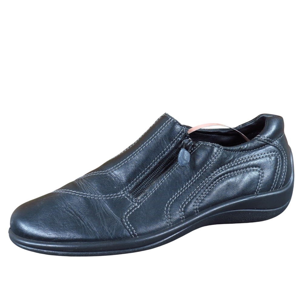 Ecco‎ Soft Classic Women Casual Shoe Size 40 Walking Comfort Black Leather